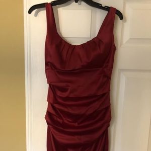 Red formal dress